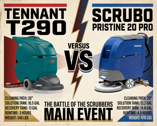 Scrubo Pristine 20 Pro vs. Tennant T290: Affordable Power Meets Reliable Performance