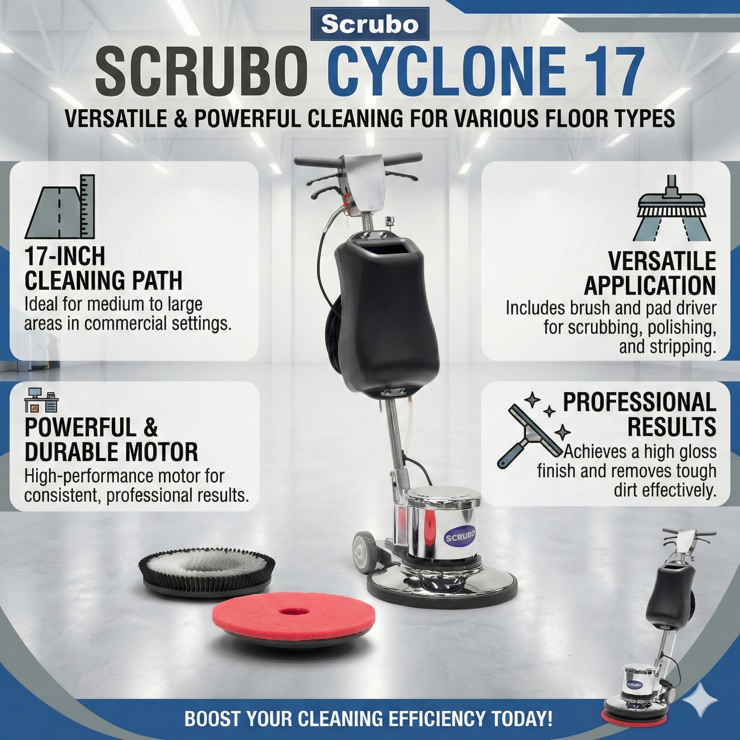 Basic info about Scrubo Cyclone 17